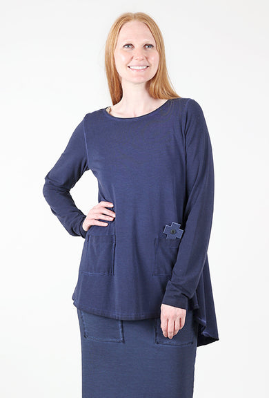 Pluslavie A Pocket Shirt, Ocean 