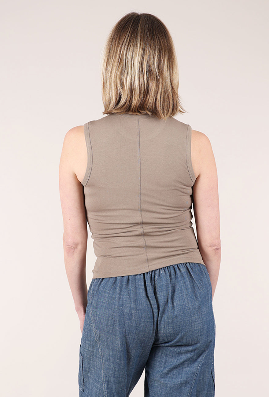 Grade & Gather Wide Shoulder Tank, Dry Thyme 