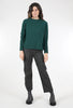 Knit Knit Cotton Boucle Short Sweater, Hunter Green 