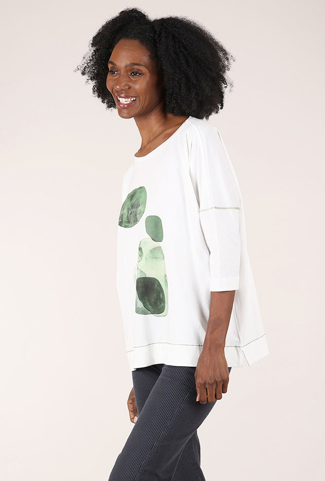 Floating Pebble Tee, White