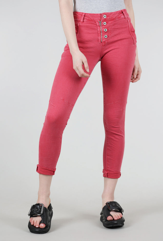 Femme Fatale Star Stretchy Pants, Scarlet 