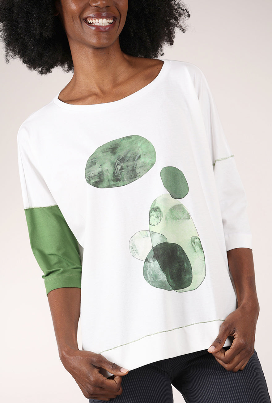 Floating Pebble Tee, White