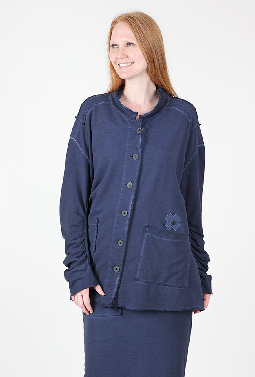 Boxy Sweat Shirt, Ocean