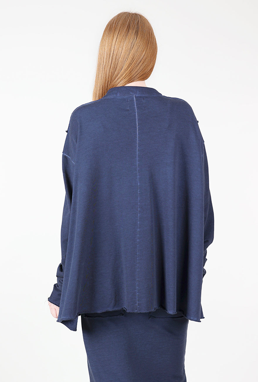Boxy Sweat Shirt, Ocean