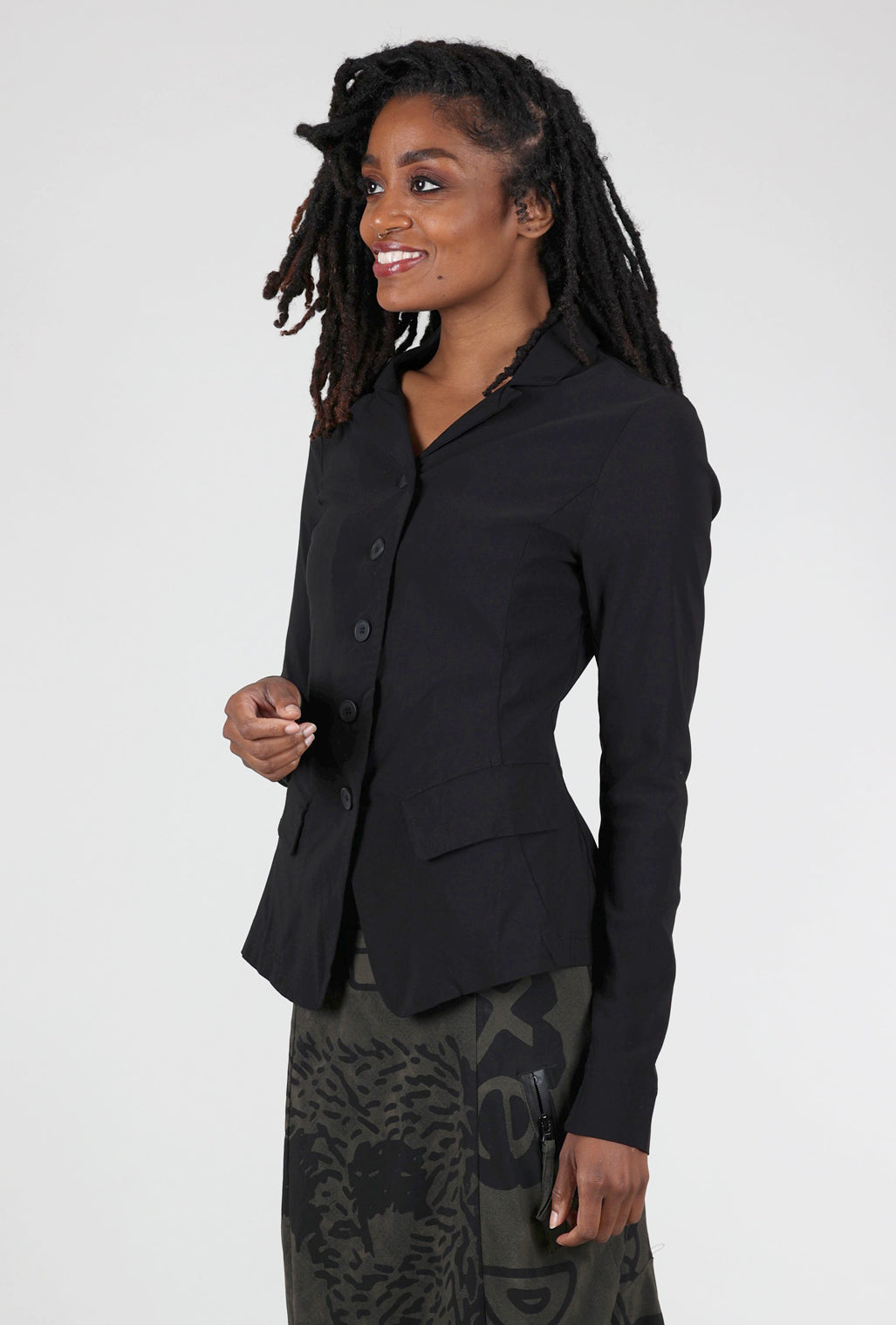 Rundholz Signature Stretch Classic Blazer, Black 