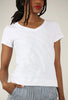 Escape by Habitat Cotton Slub V-Neck Tee, White 