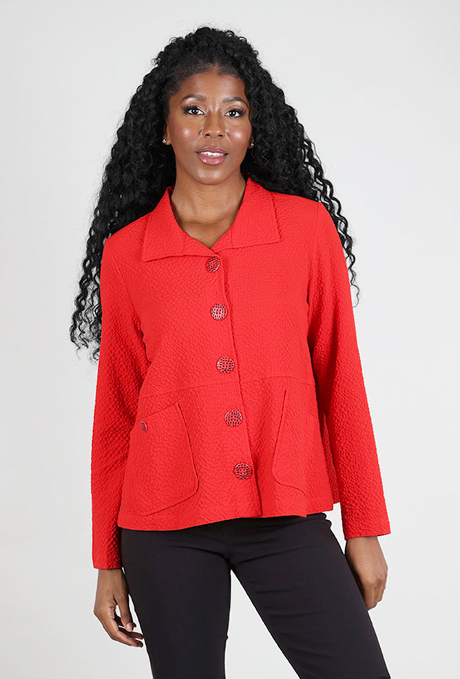 Habitat Pucker Weave Statement Jacket, Apple 