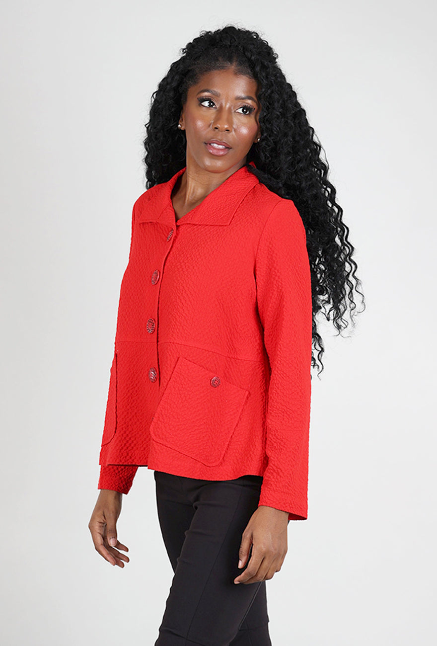 Habitat Pucker Weave Statement Jacket, Apple 