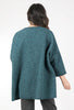 Cut Loose Boiled-Wool Zip Coat, Deep Sea 
