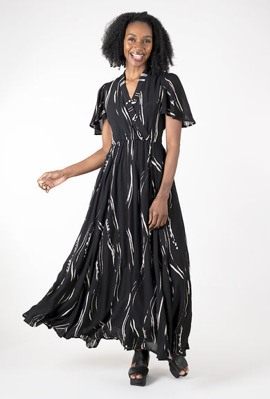 Bel Kazan La Vie En Rose Dress, Black Sumi 