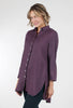 Cut Loose Linen Combo Easy Shirt, Plumeria 