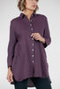 Cut Loose Linen Combo Easy Shirt, Plumeria 