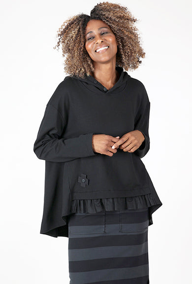 Pluslavie Tulle Hoodie, Black 