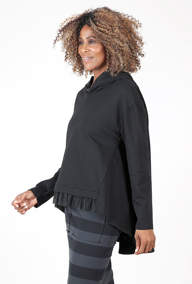 Pluslavie Tulle Hoodie, Black 