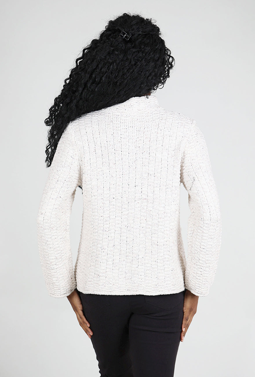 Habitat Harvest Tweed Brick Stitch Cardie, Winter White 