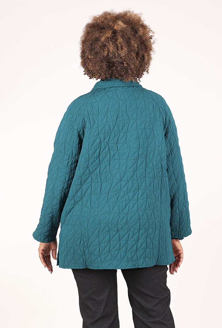 Olivia by Habitat Kaleidoscope Quilt Swing Coat, Marine 