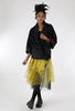 Luukaa Tulle Layer Skirt, Black/Pistachio 