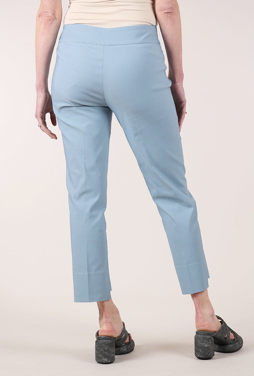 Estelle & Finn Step-Hem Ankle Pant, Dusty Blue 