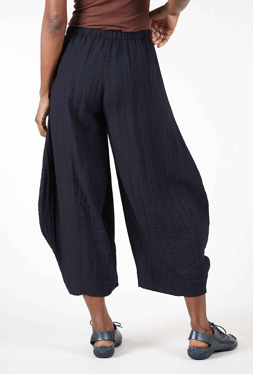 Eleven Stitch Crinkle Travel Double Pocket Pant, Indigo 