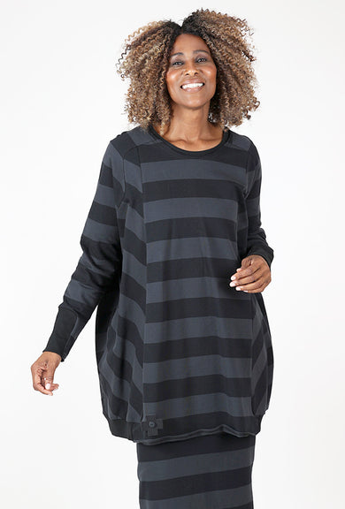 Pluslavie Long Sweat, Wide Stripe 