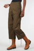 Rundholz Paper Cotton Crop Flare Trouser, Bronze 