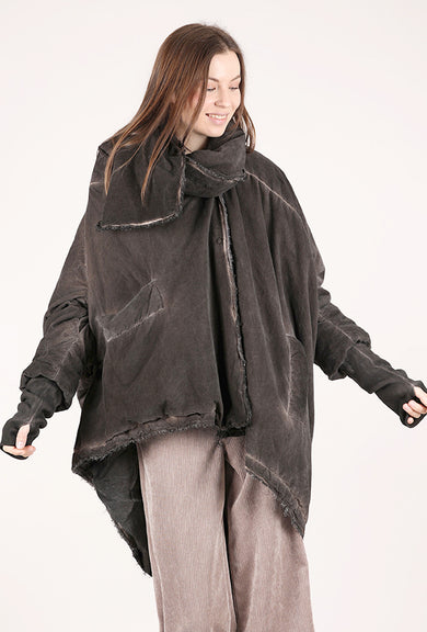 Sanctamuerte Swank Scarfed Puffer, Bengal Brown 