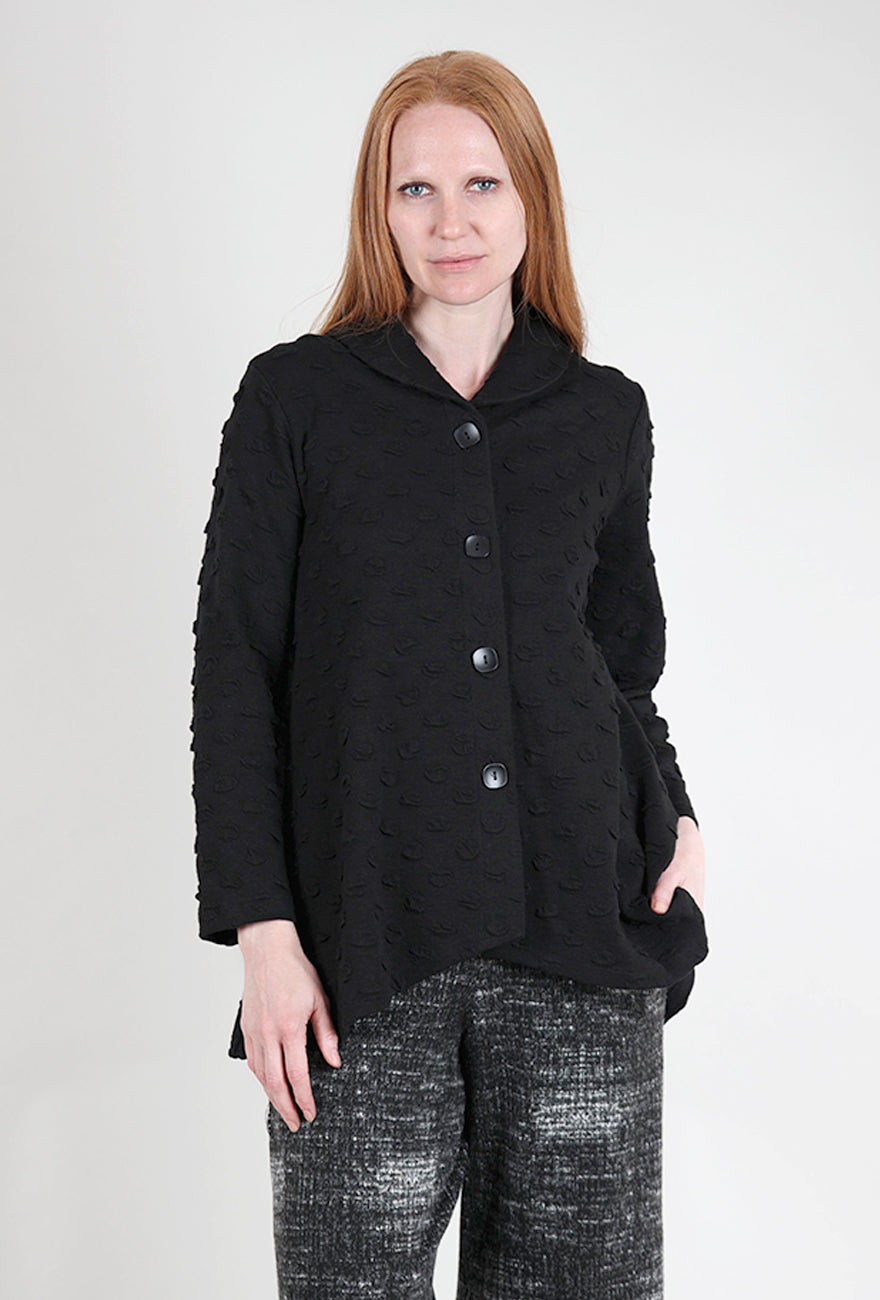 Christopher Calvin Dimensional Bubble Jacket, Black 