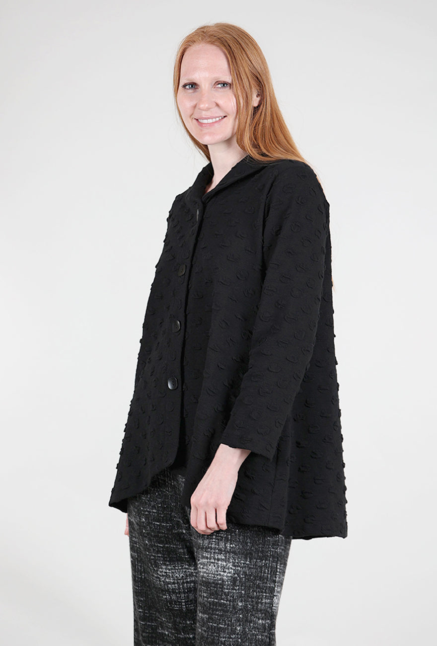 Christopher Calvin Dimensional Bubble Jacket, Black 