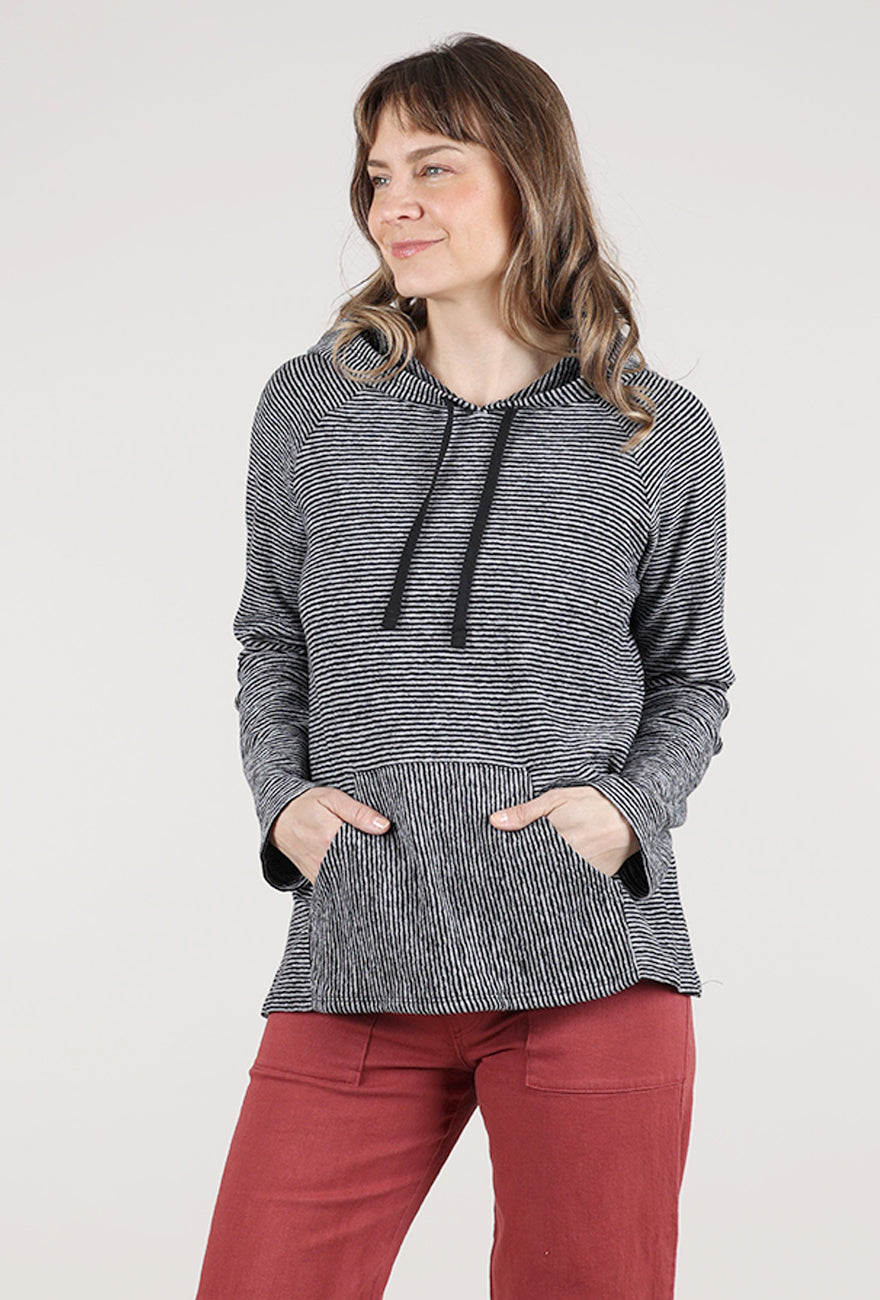 Habitat Pasadena Stripe Sunrise Pullover, Black/White 