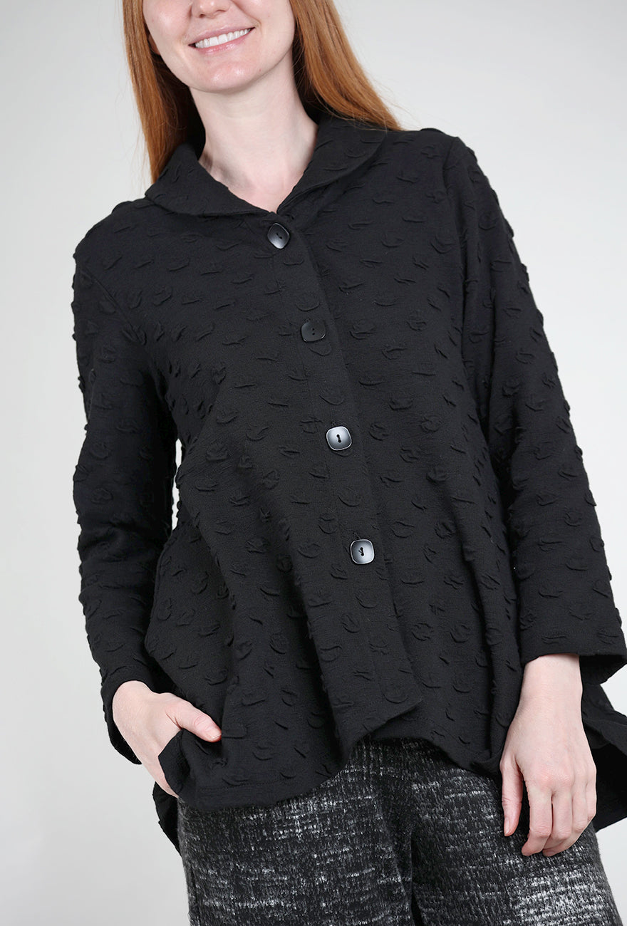 Christopher Calvin Dimensional Bubble Jacket, Black 