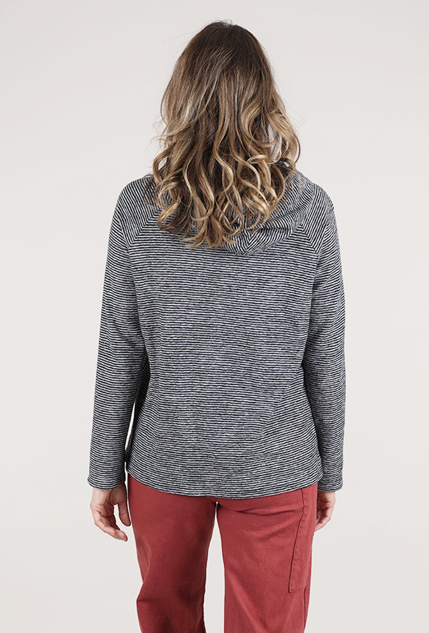 Habitat Pasadena Stripe Sunrise Pullover, Black/White 