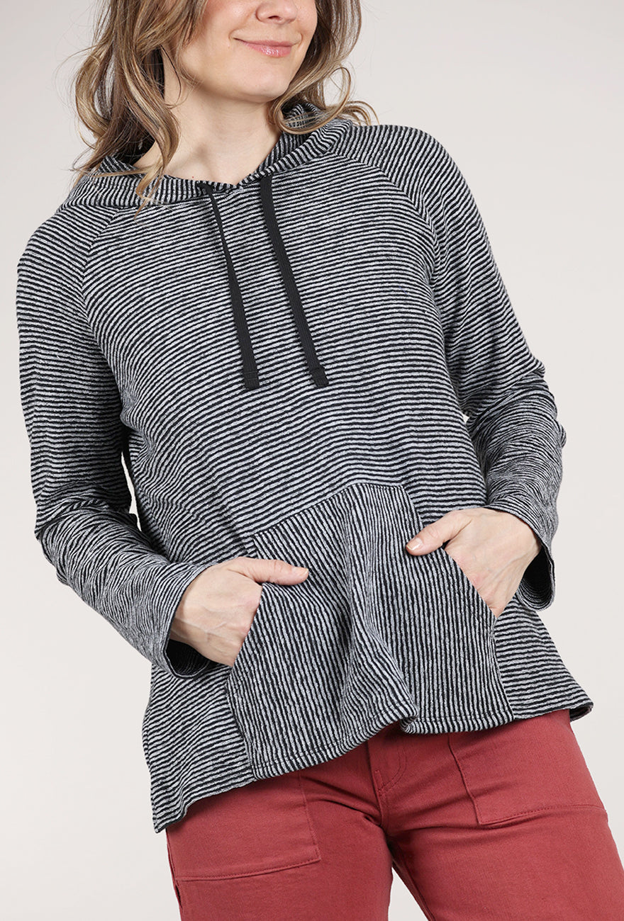 Habitat Pasadena Stripe Sunrise Pullover, Black/White 