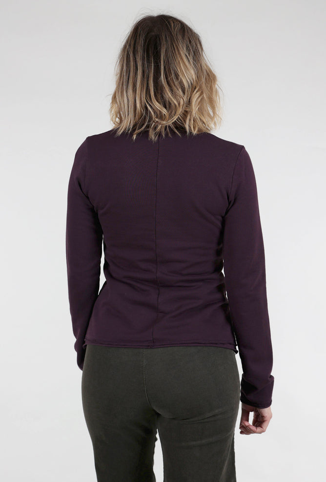 Prairie Underground Dressmaker Sweater, Midnight Plum 