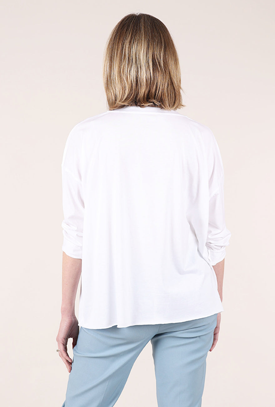 Planet Bubbles Boxy Tee, White 
