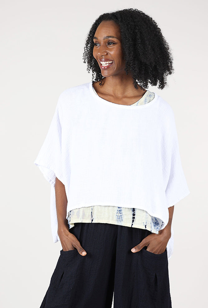 Oh My Gauze Havana Top, Snow 