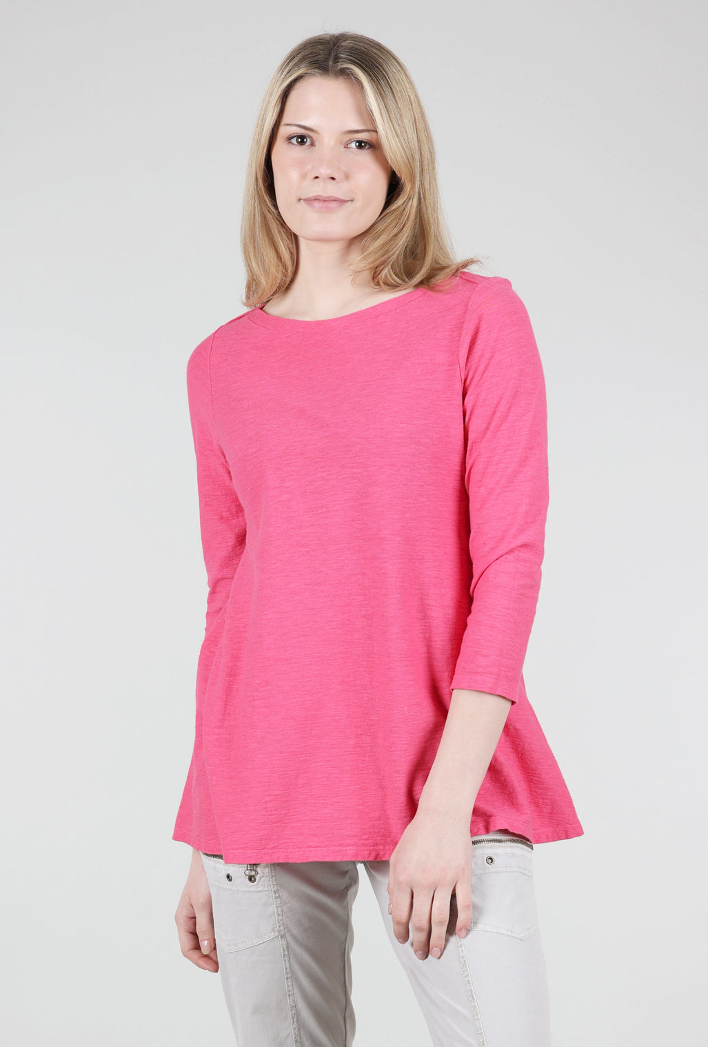 Cut Loose Boatneck Swing Top, Watermelon 