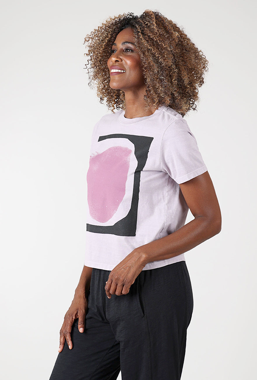 Momentum Yayoi Tee, Lilac Angle 2