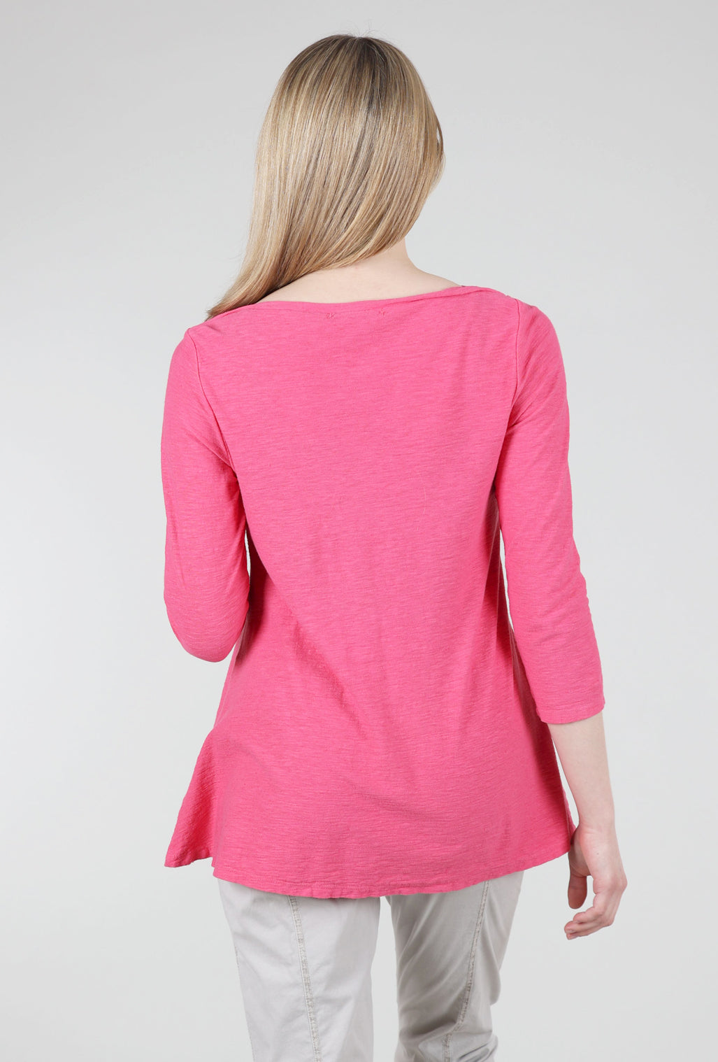 Cut Loose Boatneck Swing Top, Watermelon 