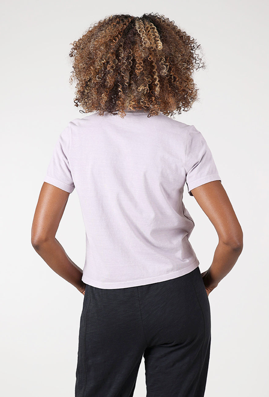 Momentum Yayoi Tee, Lilac Angle 3