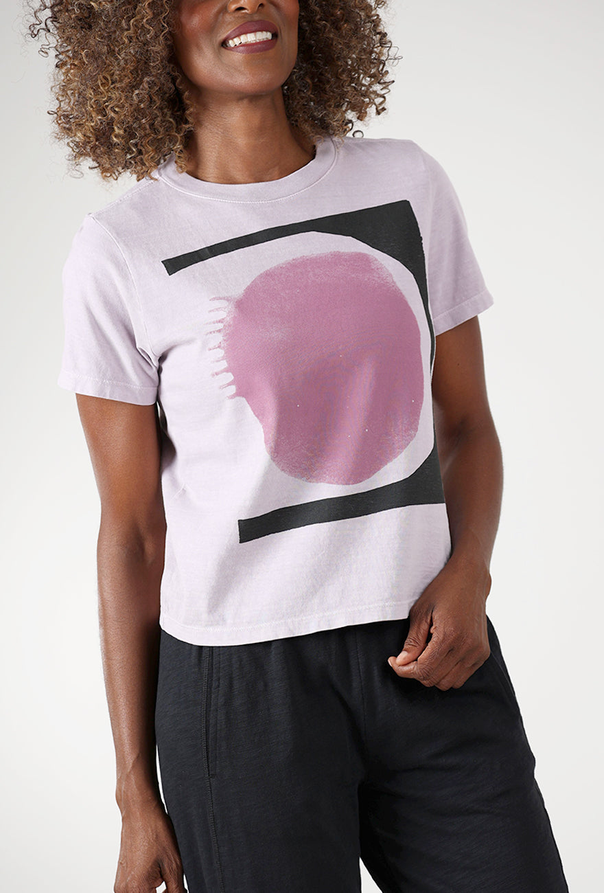 Momentum Yayoi Tee, Lilac Angle 4