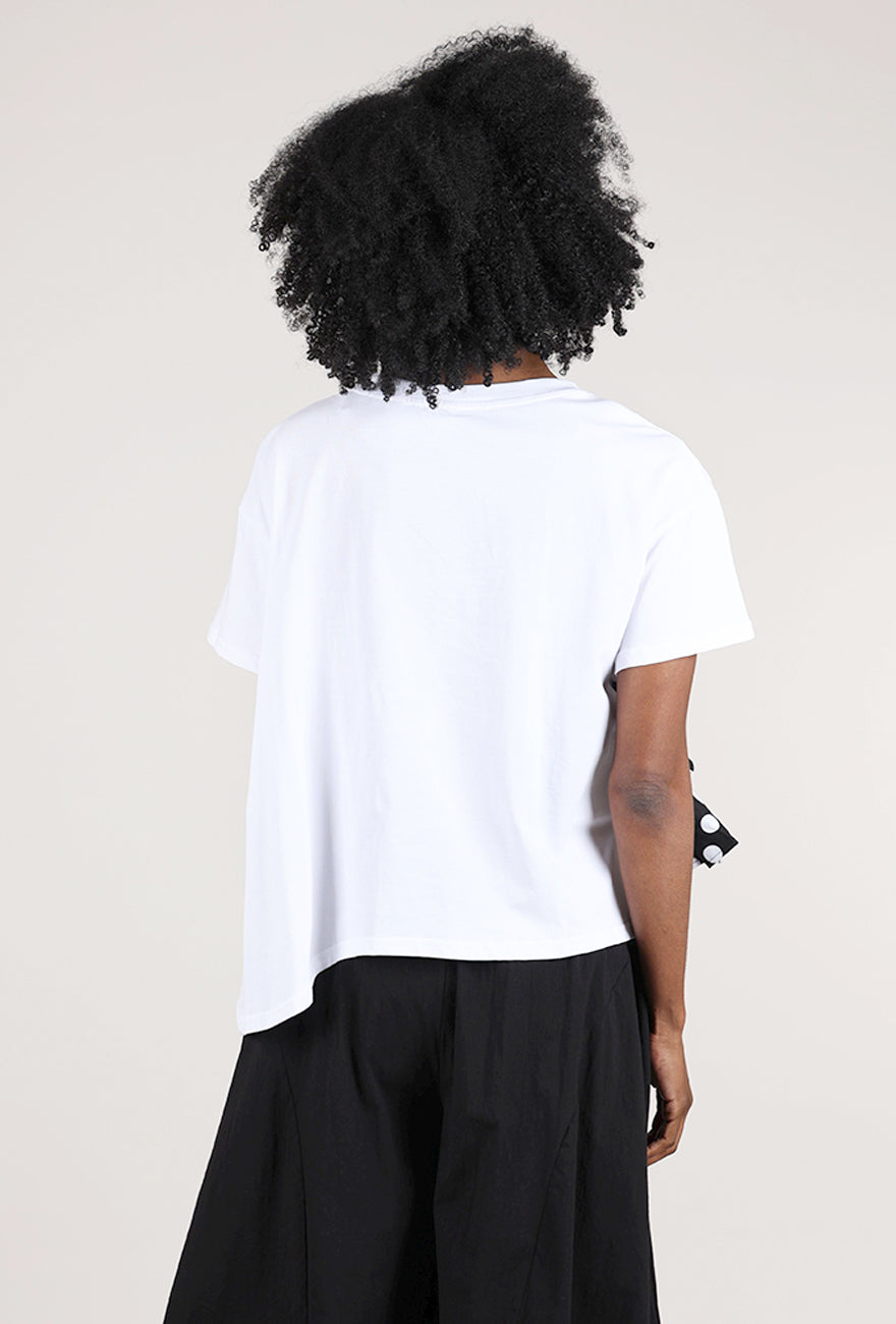 Vanite Couture Sash-Tie Top, White 