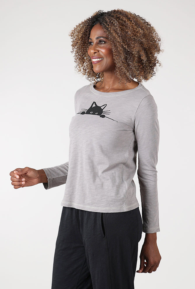Escape by Habitat Destination Cat Crew Tee, Fog 
