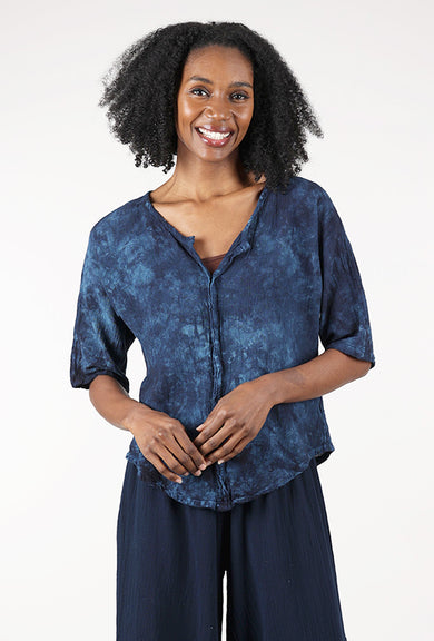 Oh My Gauze Tiny Top, Washed Sapphire 