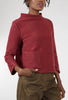 Habitat Pleated Fleece Pocket Pullover, Cranberry 
