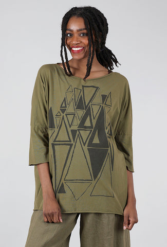 Cynthia Ashby Jay Graphic Tee, Olive 
