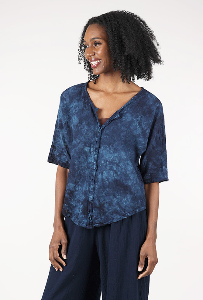 Oh My Gauze Tiny Top, Washed Sapphire 
