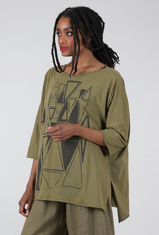 Cynthia Ashby Jay Graphic Tee, Olive 