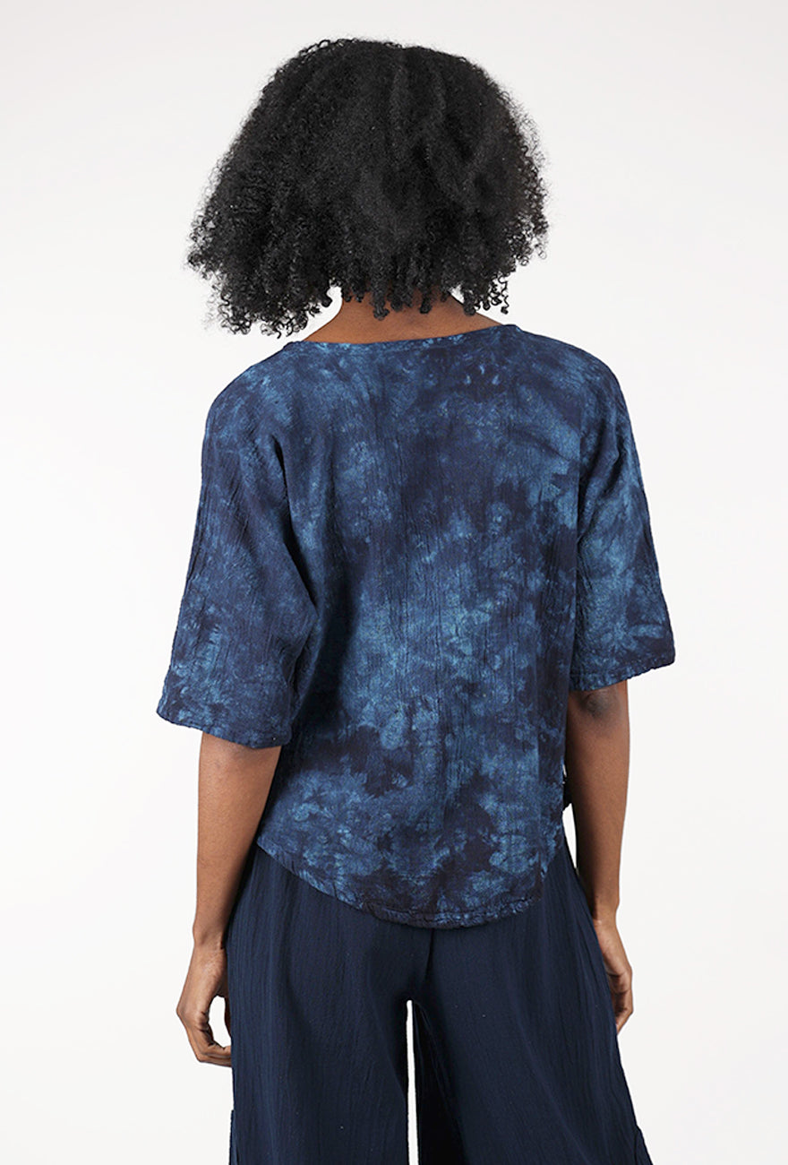 Oh My Gauze Tiny Top, Washed Sapphire 