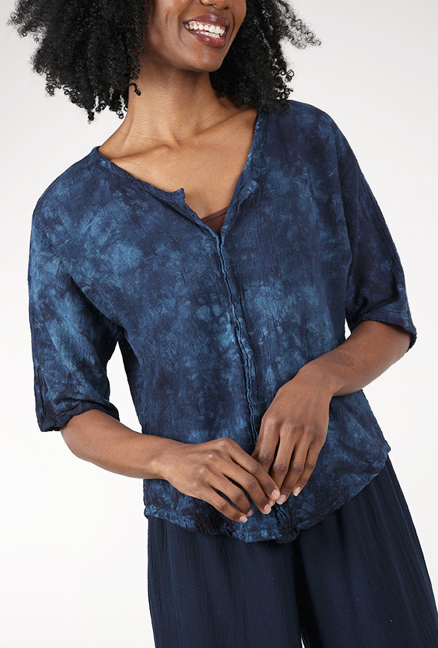 Oh My Gauze Tiny Top, Washed Sapphire 