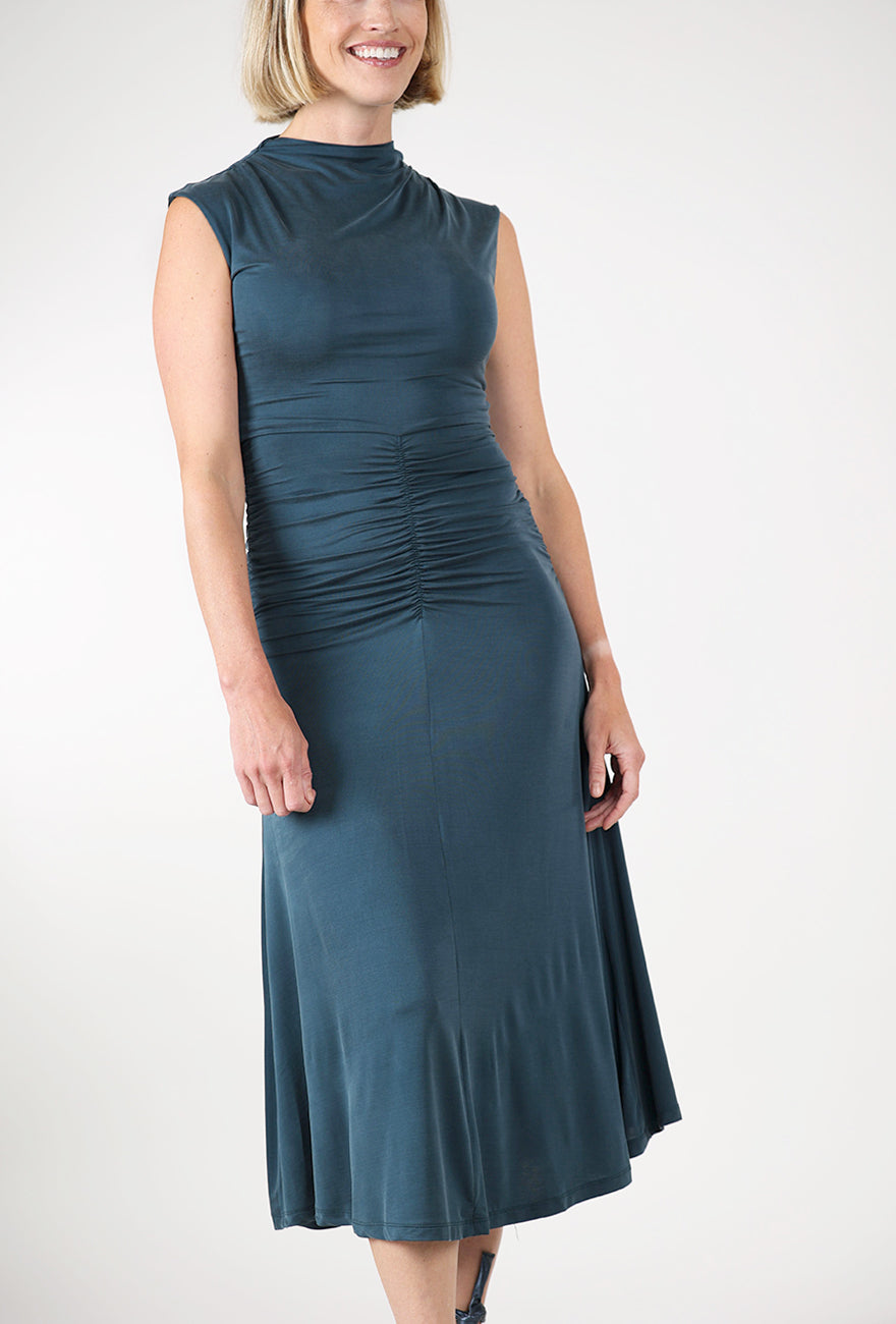 Ritessa Gathered Dress, Paonea Angle 4